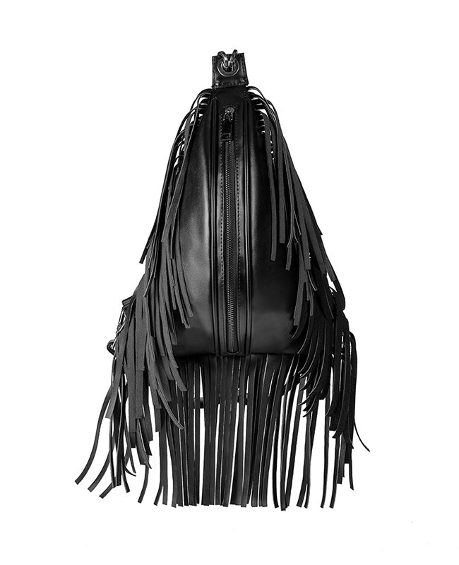 Tassels Leather Backpack Gothic Bag