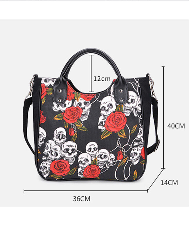 Skull Roses Bag Gothic Bag