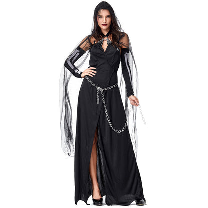 New Black Yarn Impermanence Sling Maxi Dress Witch Costume Halloween/Stage Performance/Party