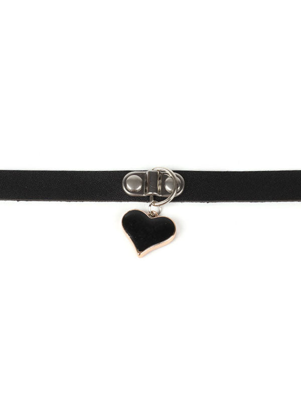 Black Heart Choker Gothic necklace – Witchy & Wild