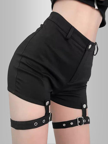 Punk Belted Shorts 