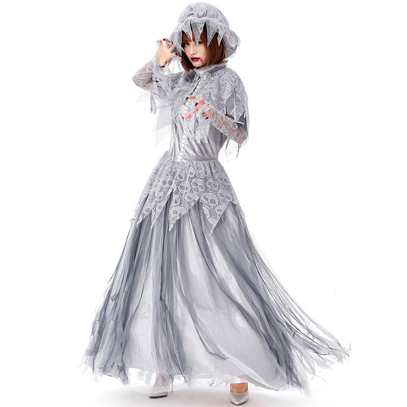 Ghost Bride Skeleton Cosplay Costume Dress Halloween Costume
