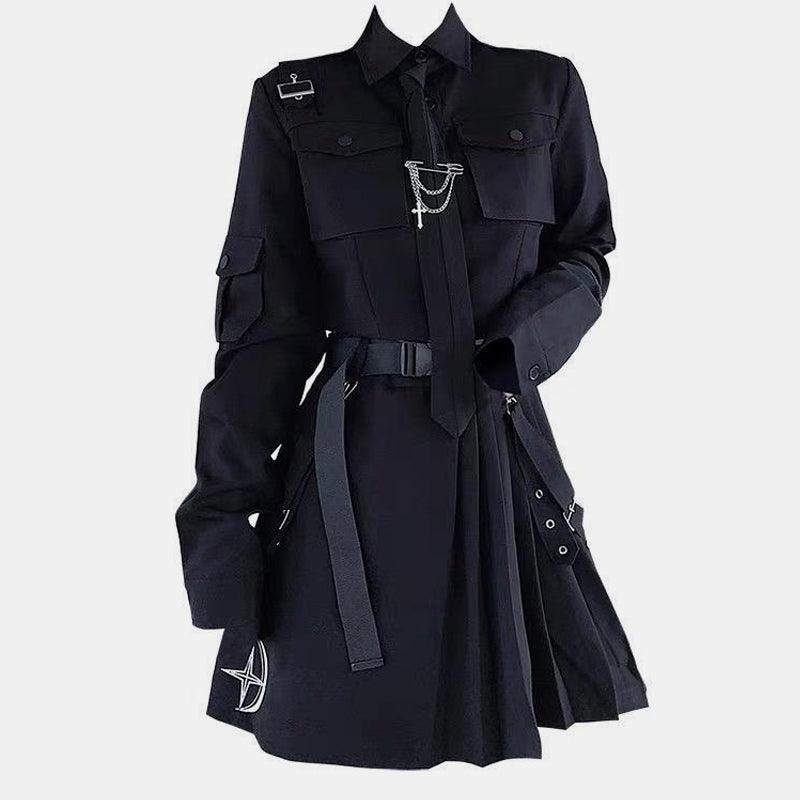 Gothic Short Style Suit And Skirt Set 