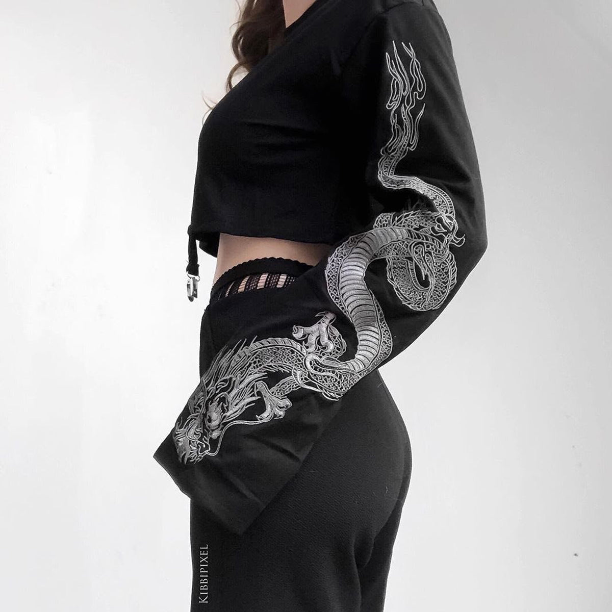 Witchy Clothing Long Dragon Sleeves Top Gothic Clothing