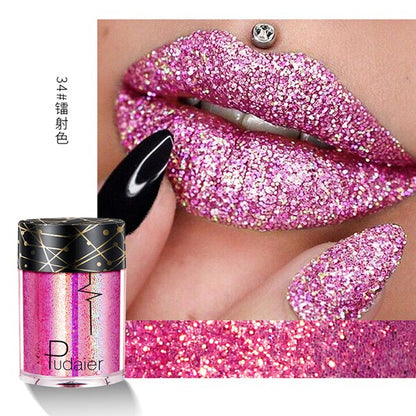 Graduation party Pudaier Sexy Matte Lipstick Metallic Lip Gloss Diamond Waterproof Liquid Lipgloss Lip Makeup LIPSTICK Long Lasting