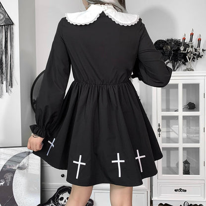 Witchy Clothing Grunge Black Vintage Dress Gothic Clothing