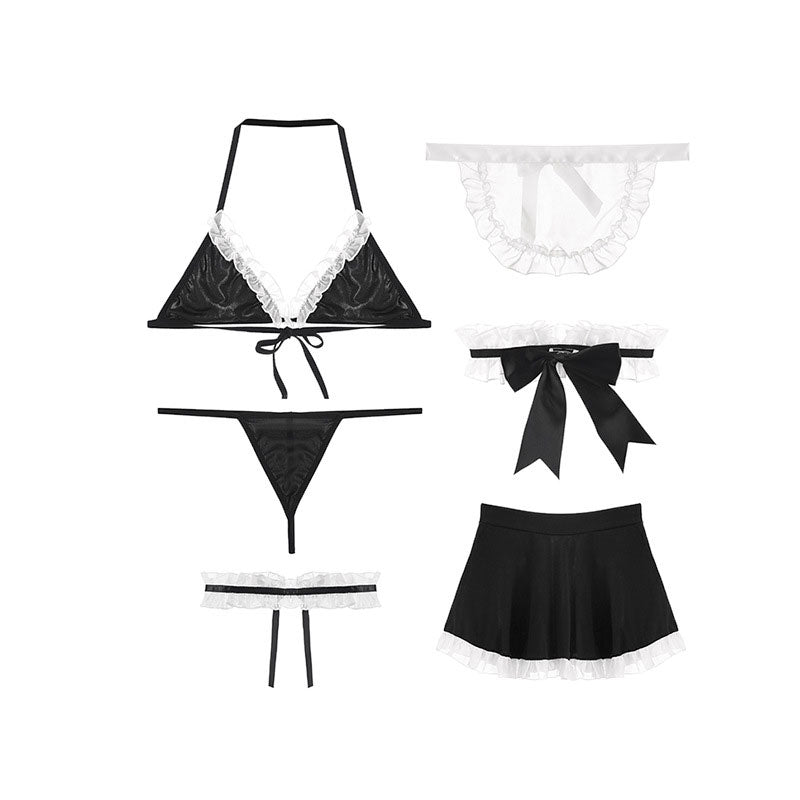 Lingerie Sexy Lace Apron Three Point Maid Sexy Costume