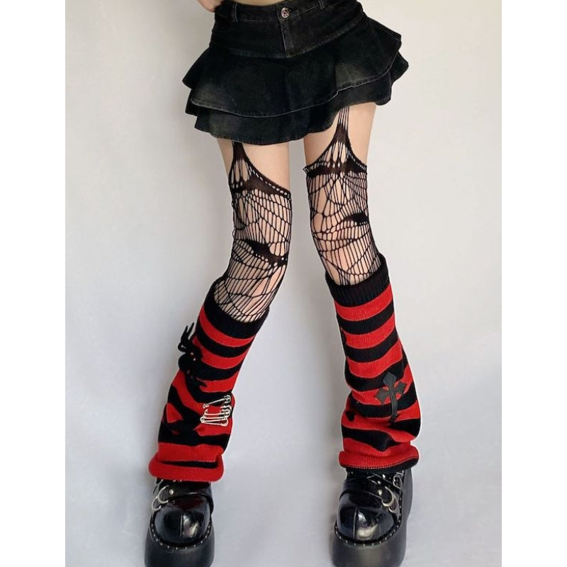 Harajuku pins spider leg warmers c0137