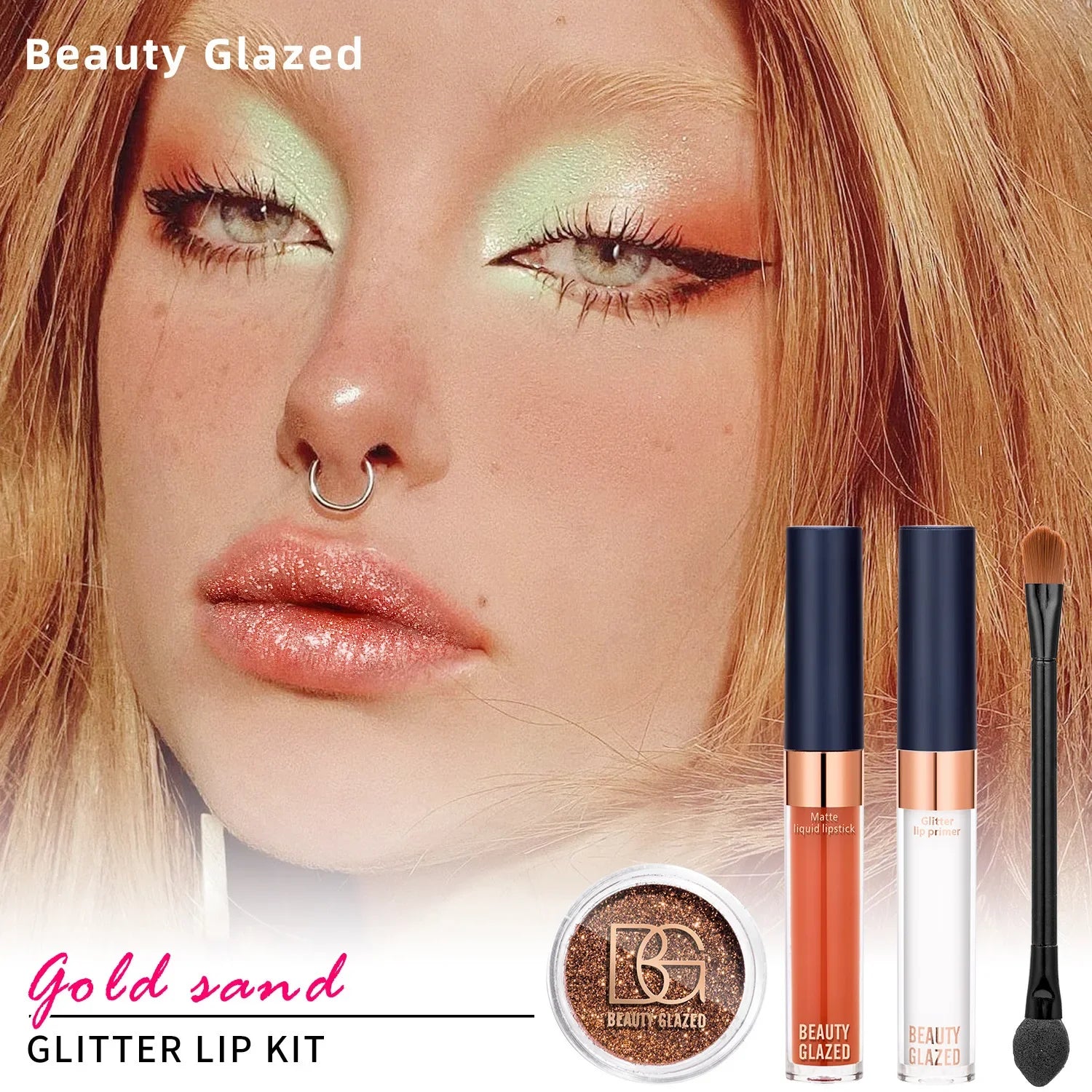 Sexy GLAZED Glitter Lip Gloss Set