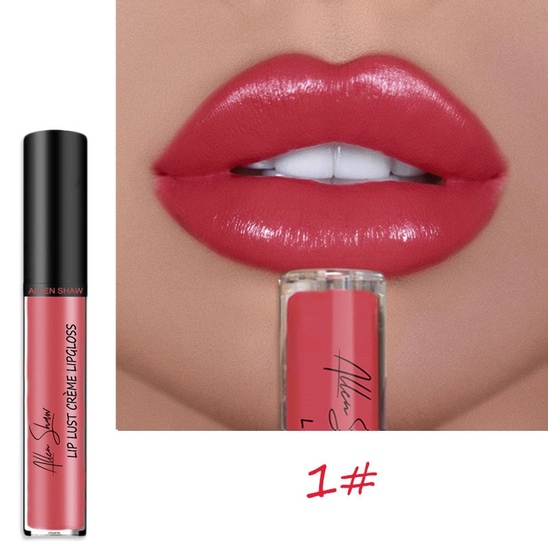 Nude Creamy Semi Lipgloss Waterproof Long Lasting Moist Lip Gloss Plumper Liquid Lipstick Lips Tattoo Makeup Lip Tint Lip Gloss