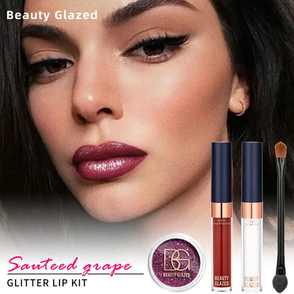 Sexy GLAZED Glitter Lip Gloss Set