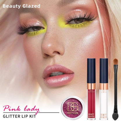 Sexy GLAZED Glitter Lip Gloss Set