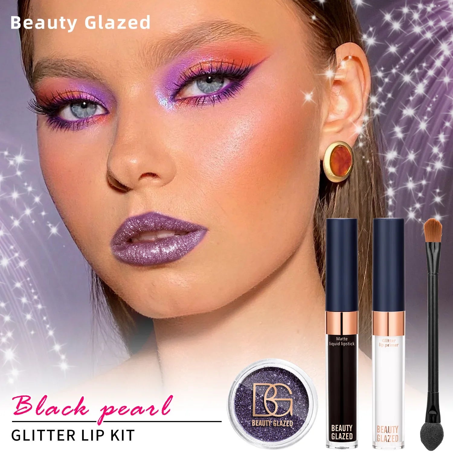 Sexy GLAZED Glitter Lip Gloss Set