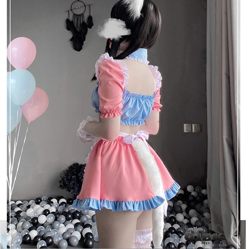 Cotton Candy Maid Cosplay Set