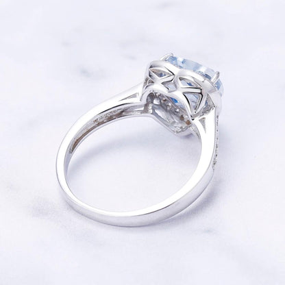 Sterling Silver Mystic Quartz Heart Ring