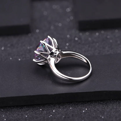 Sterling Silver Rainbow Mystic Quartz Ring