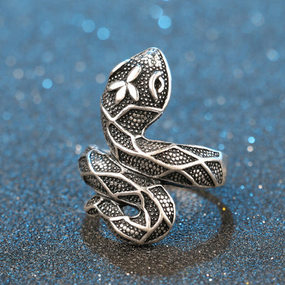 Tibetan Silver Snake Bohemian Ring