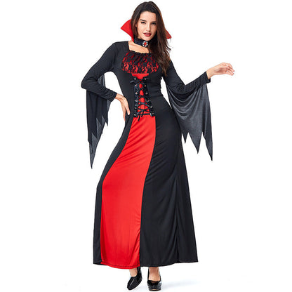 Women Vampire Cosplay Costume Dress For Halloween Party Performance