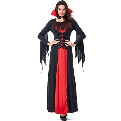 Women Vampire Cosplay Costume Dress For Halloween Party Performance