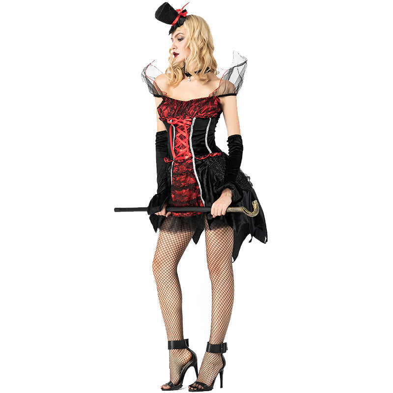 Women Vampire Witch Cosplay Costume Dress For Halloween Party Performance