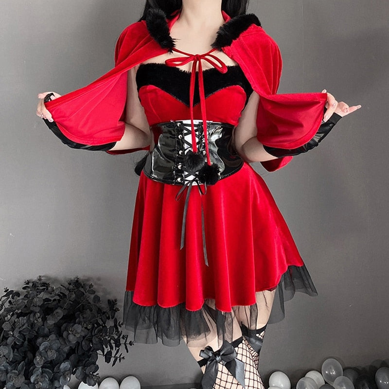 Christmas Red Riding Hood Outfit 