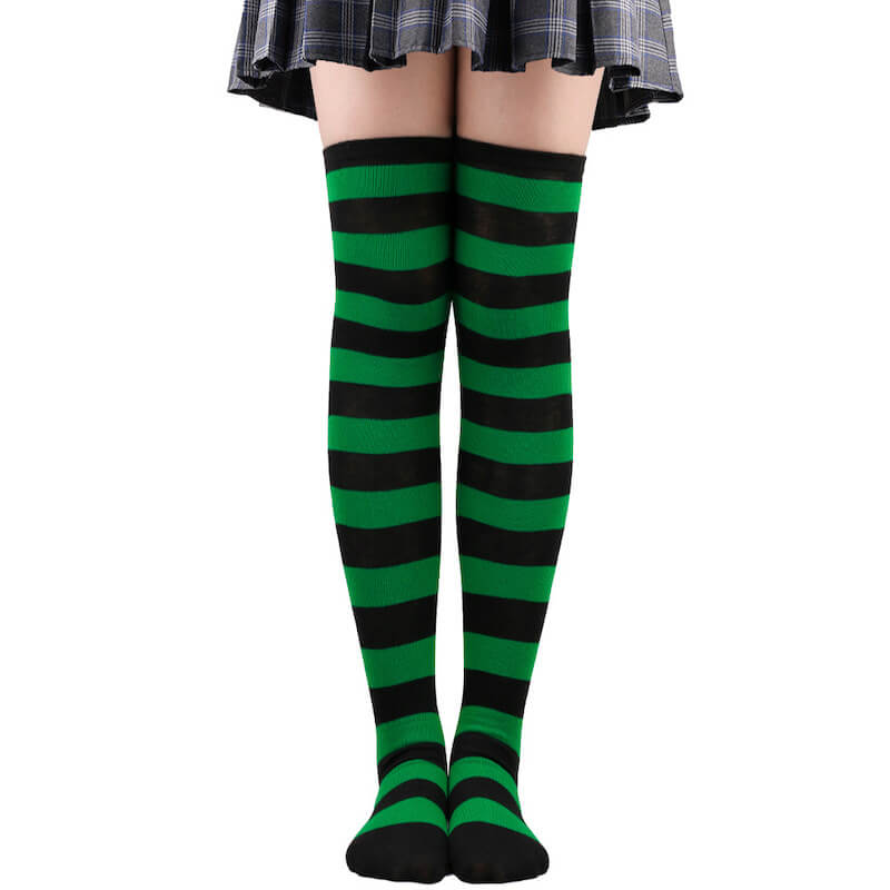 Pastel candy stripes cosplay stockings c0015