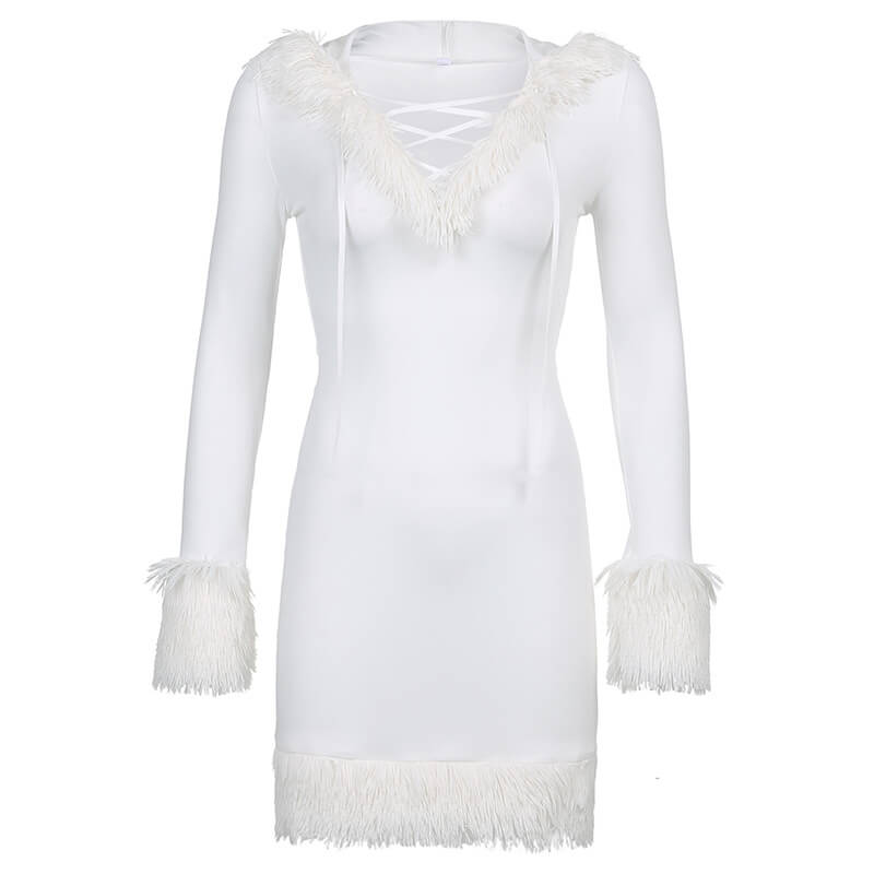 Christmas white dress om0093