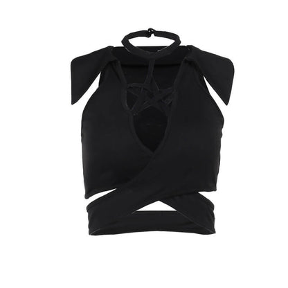 Dark star hollow-out top