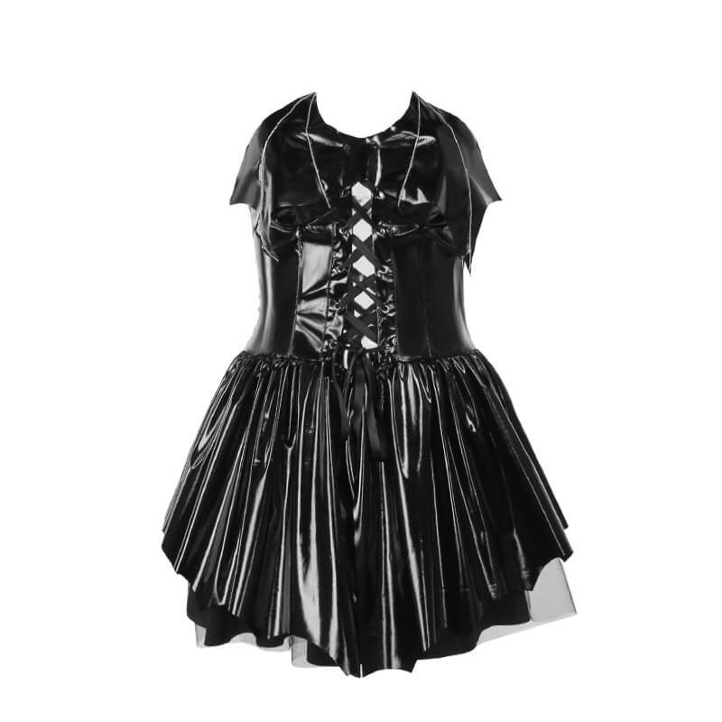 Doll in darkness ribbon dress Goth dress