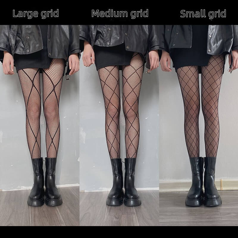 Geometry crossover goth fishnet tights c0039