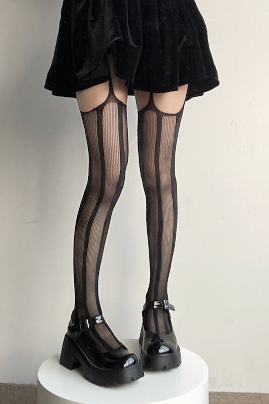 Goth hollow-out tights c0119
