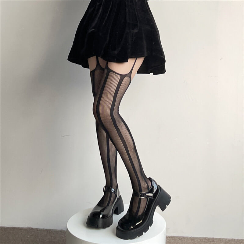 Goth hollow-out tights c0119