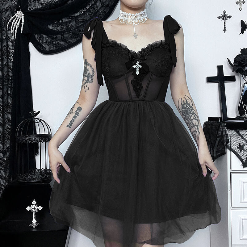 Goth princess doll dress