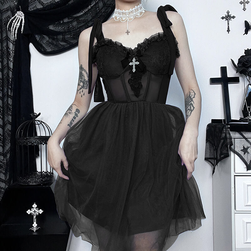 Goth princess doll dress