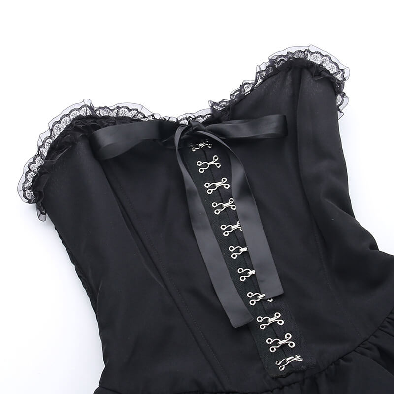 Gothic queen corset dress Goth dress