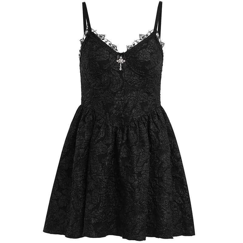 Halloween party princess lace cross suspender dress ah0020