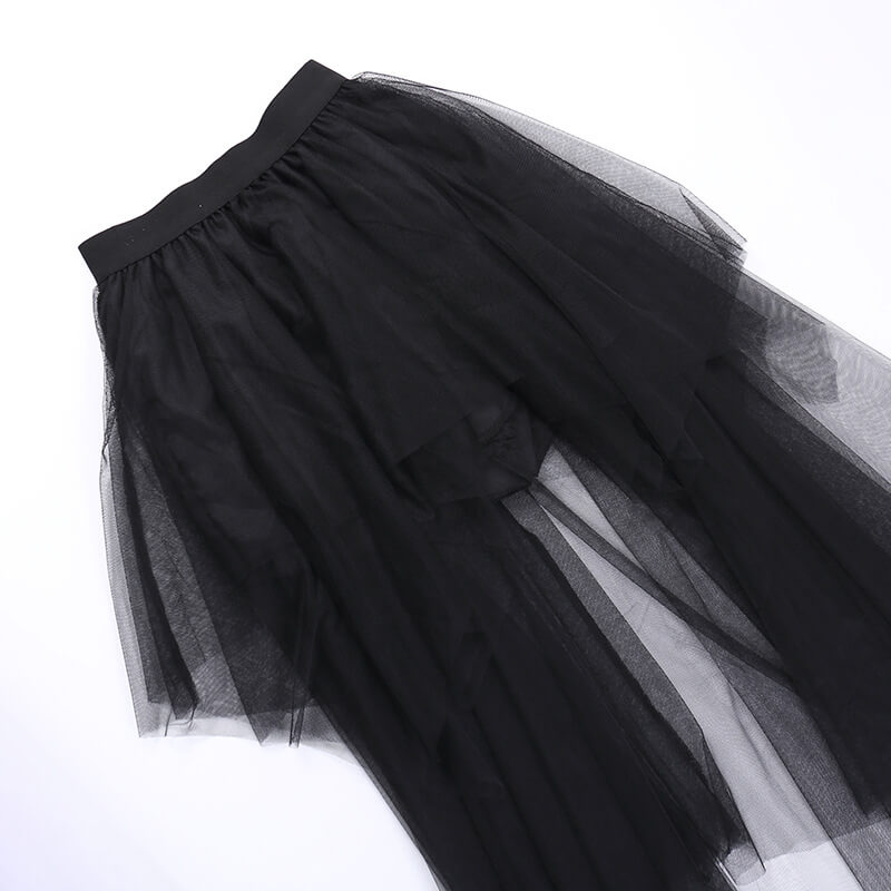 Irregular grenadine skirt