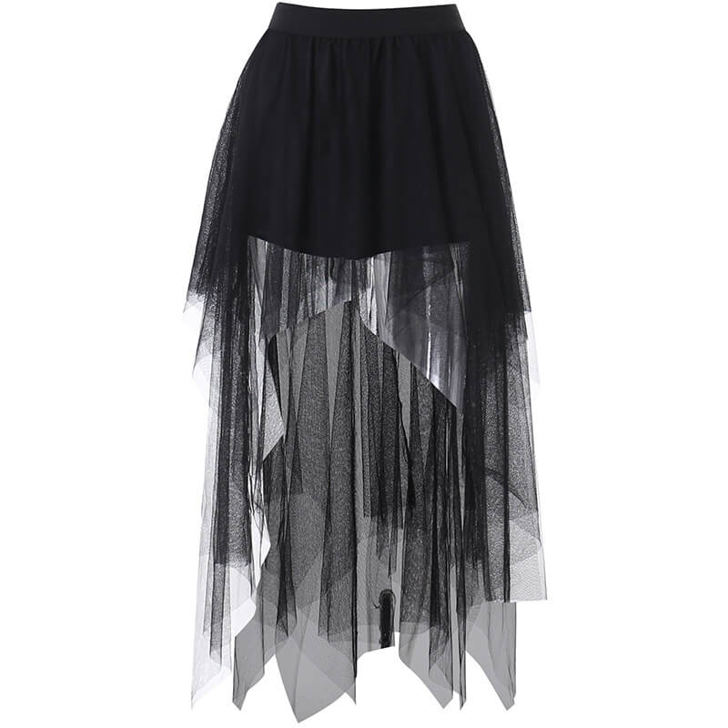 Irregular grenadine skirt