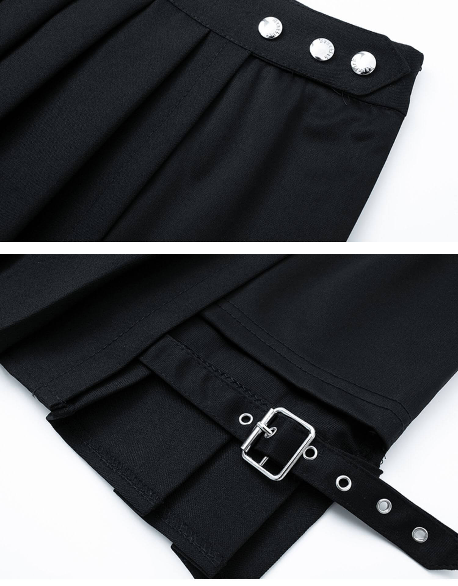 [Plus size] Punk gothic asymmetry pant skirt C00349