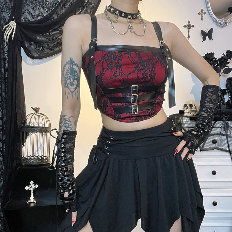 Punk doll lace camisole
