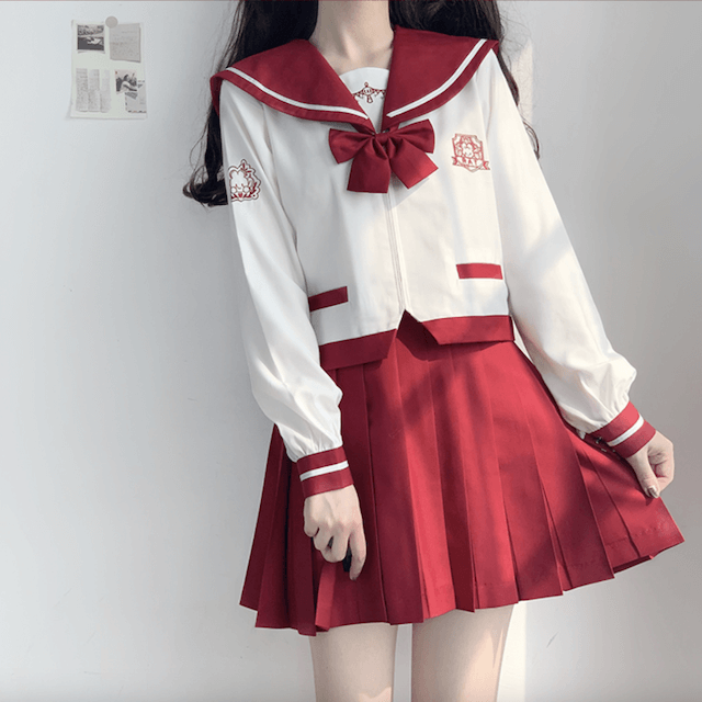 [Red White] Christmas cute JK uniform set jk0015