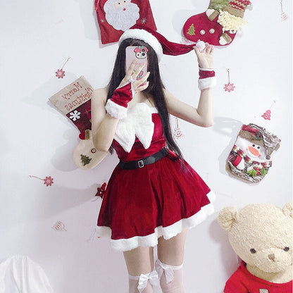 Santa girl dress set x0006