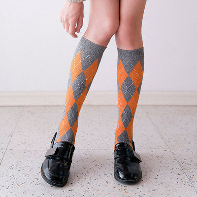 Vintage school girl diamond stockings C0068