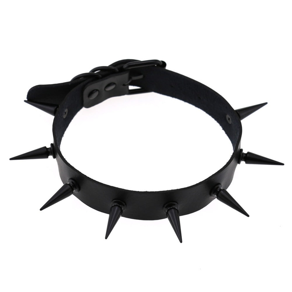 Dark Witch's Spiked Choker Collar / Gothic Style Accessories for Men and Women