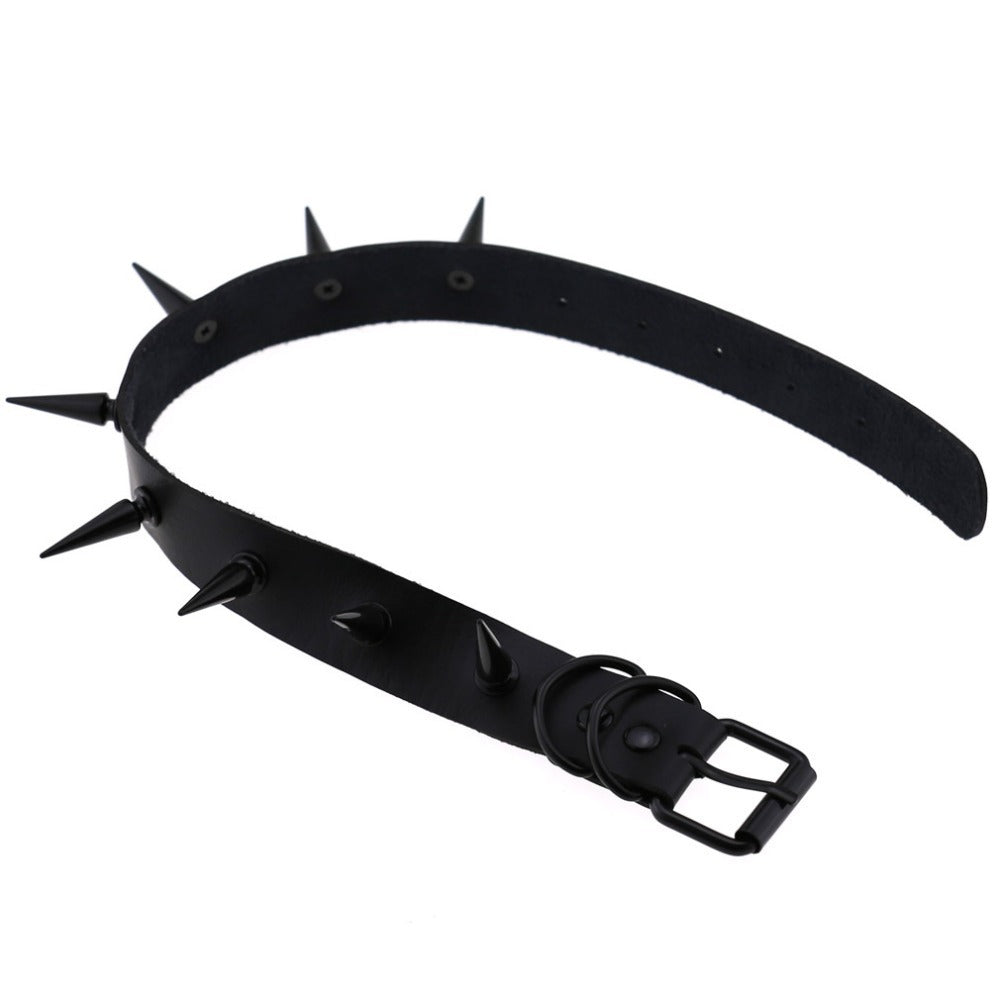 Dark Witch's Spiked Choker Collar / Gothic Style Accessories for Men and Women