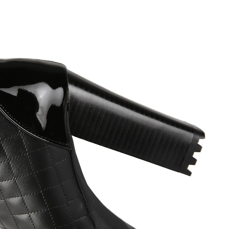 Fashion Women High Heels Knee High Boots / PU Leather Platform Long Shoes