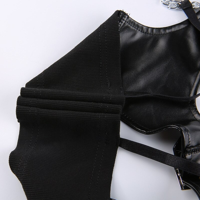 Gothic Women's Black Sexy PU Leather Bandage / Fashion Accessories in Punk style