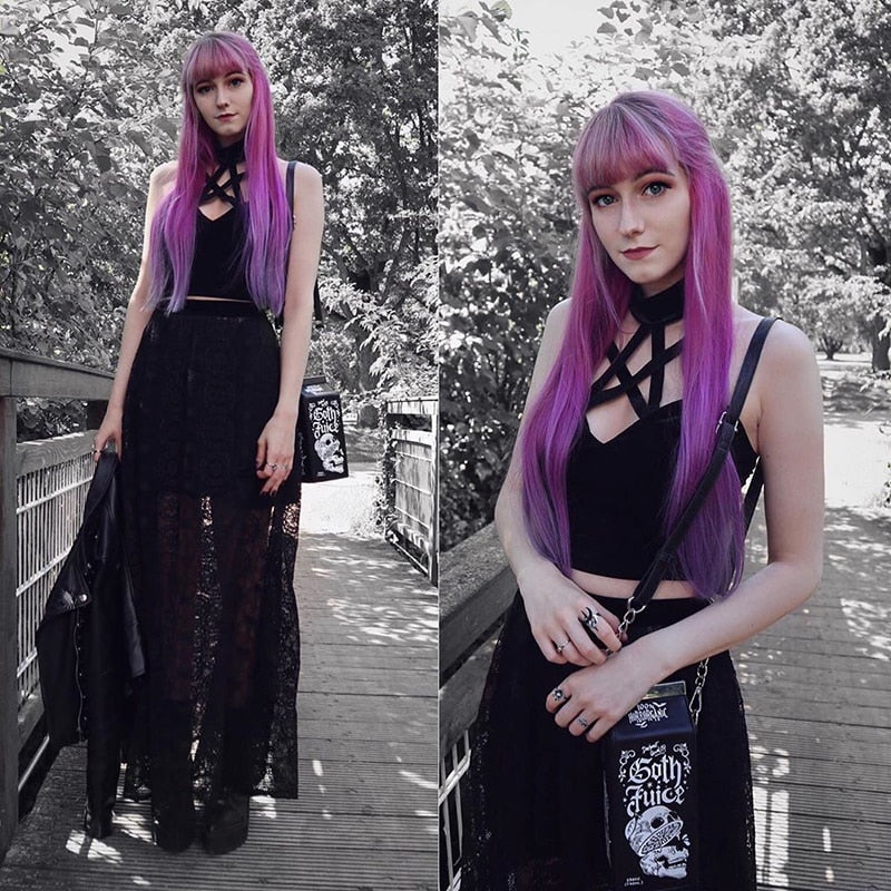 Witchy Clothing Darkness Halter Tank Top Gothic Clothing