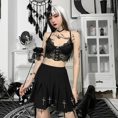 Witchy Clothing Deep Cleavage Goth Top Gothic Clothing