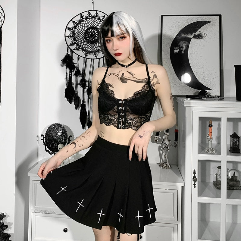 Witchy Clothing Deep Cleavage Goth Top Gothic Clothing